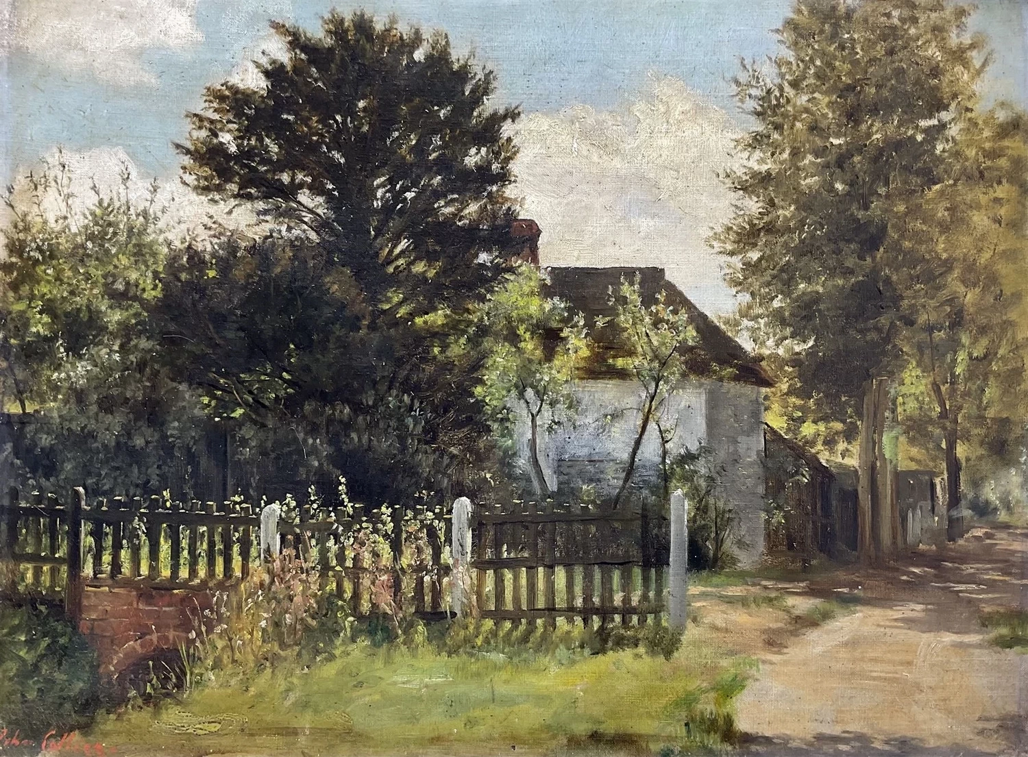 John Collier - 112, Strada alberata con casa